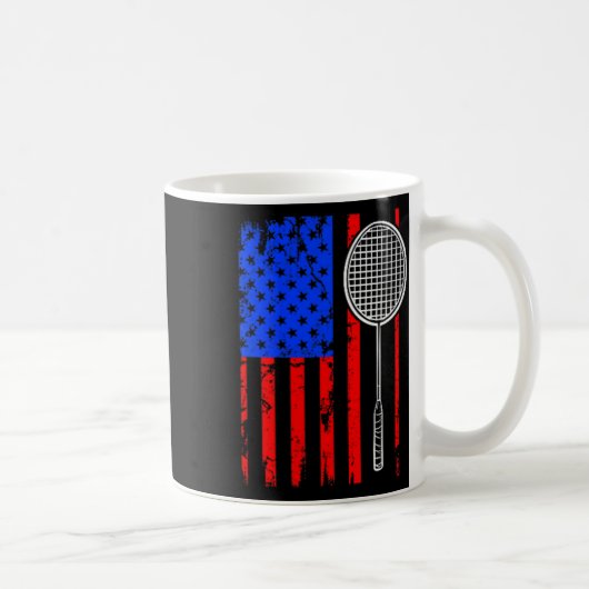 Mug American Flag Badminton  (Droite)