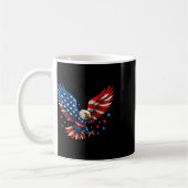 Mug American Flag Bald Eagle Hommes Patriotic Eagle 4e (Gauche)