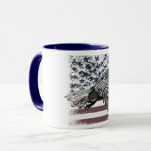 Mug American Flag Bald Eagle USA (Devant gauche)