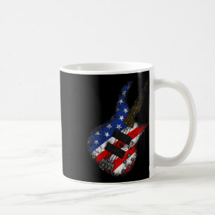 Mug American Flag By Guitare Usa Independence Day 4e