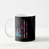 Mug American Flag Diabetes Sensibilisation Support Tie (Gauche)