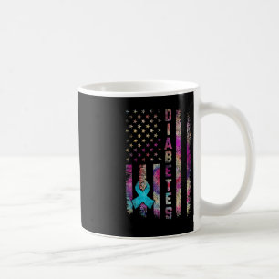 Mug American Flag Diabetes Sensibilisation Support Tie