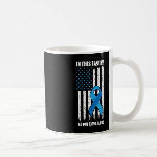 Mug American Flag Diabetes Support Type 1 Blue Ribbon
