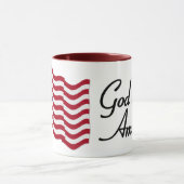 Mug American Flag - Dieu bénisse l'Amérique! (Centre)
