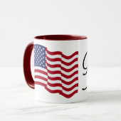 Mug American Flag - Dieu bénisse l'Amérique! (Devant gauche)