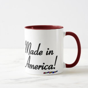 Mug American Flag - Fabriqué en Amérique! -usagé