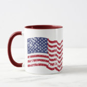 Mug American Flag - Fabriqué en Amérique! -usagé (Gauche)
