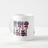 Mug American Flag Guitar Art (Devant gauche)