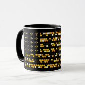 Mug American Flag Honeycomb Beekeeper Bee Love cadeaux (Devant gauche)