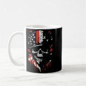 Mug American Flag Skull Soldier Patriotic Military Gra (Gauche)