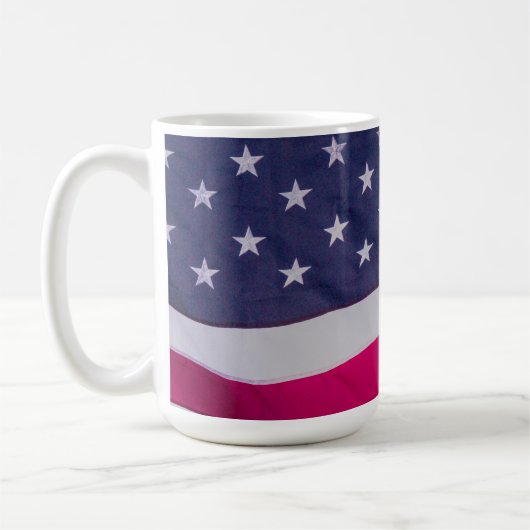 Mug American flag up close  (Gauche)