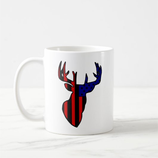 Mug American Flag Whitetail Buck (Gauche)