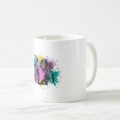 Mug American Football Grungy Couleurs Splashes (Devant droit)