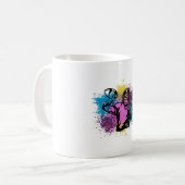 Mug American Football Grungy Couleurs Splashes (Devant gauche)