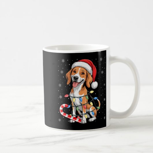 Mug American Foxhound Dog Ugly Christmas Candy Cane Tr (Droite)