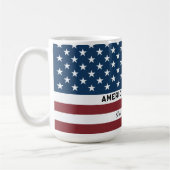 Mug American Freedom Personalized Name (Gauche)