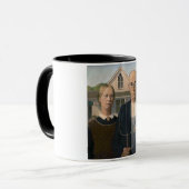 Mug American Gothic : Vie rurale pauvre paysan (Devant gauche)