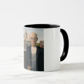 Mug American Gothic : Vie rurale pauvre paysan (Devant droit)