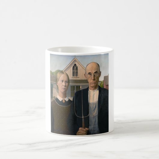 Mug American Gothic : Vie rurale pauvre paysan (Centre)