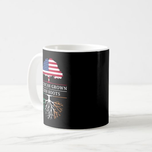 Mug American Groot with Irish Roots - Irlande (Devant gauche)