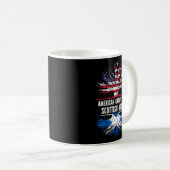 Mug American Grosse Avec Des Racines Écossaises Drapea (Devant droit)