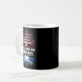 Mug American Grosse Avec Des Racines Écossaises Drapea (Devant gauche)
