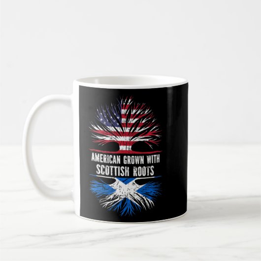 Mug American Grosse Avec Des Racines Écossaises Drapea (Gauche)