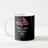 Mug American Grown With Irish Roots 4th Of July Usa Fl (Gauche)
