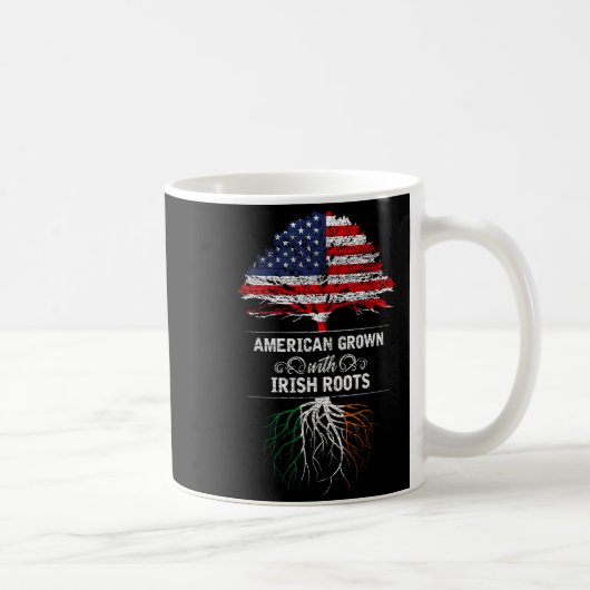 Mug American Grown With Irish Roots 4th Of July Usa Fl (Droite)