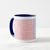 Mug AMERICAN KNIT Combo Navy (Devant gauche)