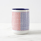 Mug AMERICAN KNIT Tall Navy Deux Tons (Centre)