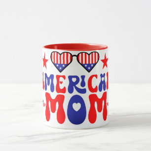 Mug American Mom Happy 4 juillet