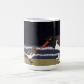 Mug American Oystercatcher avec poussins la nuit (Centre)