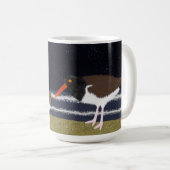 Mug American Oystercatcher avec poussins la nuit (Devant droit)