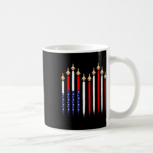 Mug American Patriotic Fighter Jets Drapeau Usa 4ème D