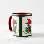 Mug American Pit Bull Terrier Cadeaux de Noël (Devant gauche)