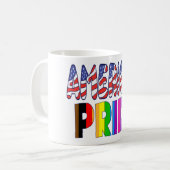 Mug American Pride - LGBTQ+ America Pride Mois 4 juill (Devant gauche)