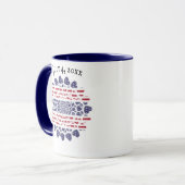 Mug American Psychedelic Patriotic Hearts Tie Dye (Devant gauche)