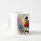 Mug American Robin 010924AREF111 - Watercolor (Devant gauche)