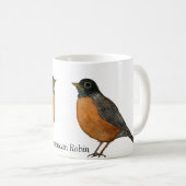 Mug American Robin White Coffee Cup (Devant droit)