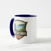 Mug American Samoa National Park Illustration Retro (Devant gauche)