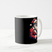 Mug American Santa Playing Saxophone Xmas Jazz Christm (Devant droit)