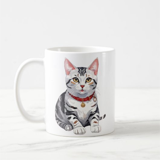 Mug American Shorthair heureux (Gauche)