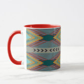 Mug American Southwest Patterned Art And Earthy Colors (Gauche)