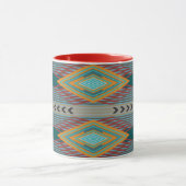 Mug American Southwest Patterned Art And Earthy Colors (Centre)