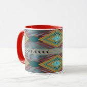 Mug American Southwest Patterned Art And Earthy Colors (Devant gauche)
