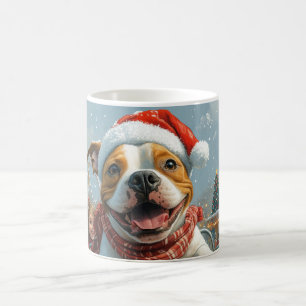 Mug American Staffordshire Chien Noël