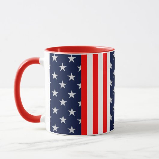 Mug American Stars & Stripes Deux Tons (Gauche)