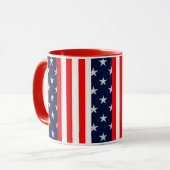 Mug American Stars & Stripes Deux Tons (Devant gauche)