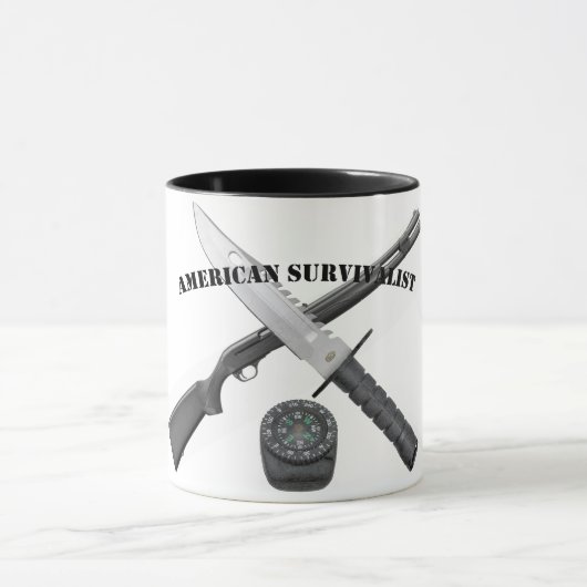 Mug AMERICAN SURVIVALIST Mok (Midden)